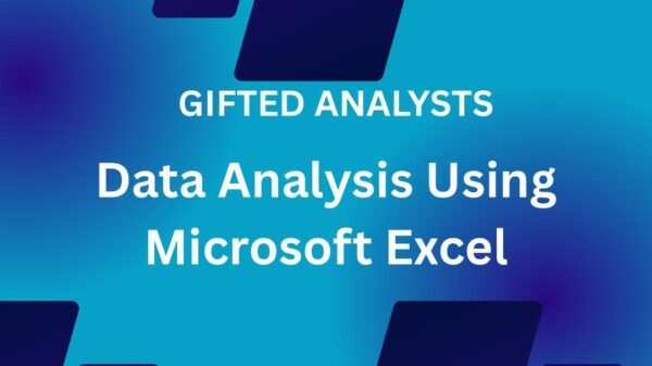 Data Analysis Using Microsoft Excel